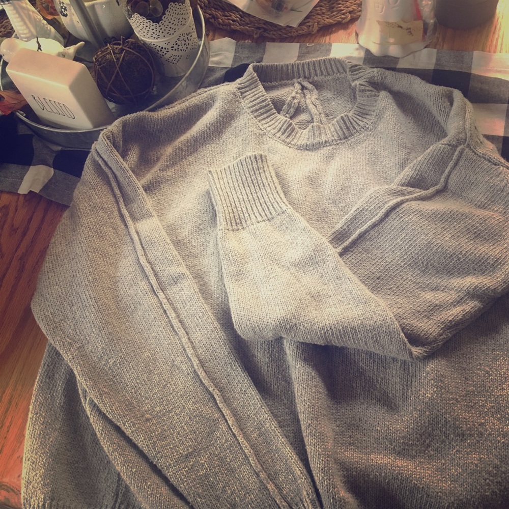 Grey Slouchy Sweater No brand no tags